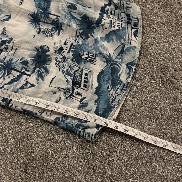 CYNTHIA ROWLEY Coastal Print Wrap-Style Skirt - Size S - Picture 8 of 9